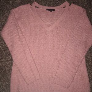 Blush knit sweater